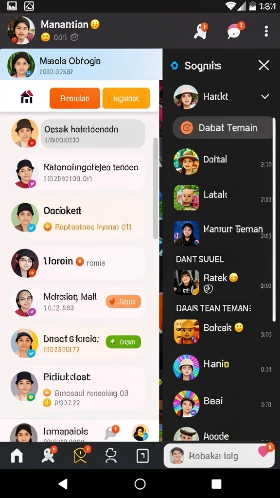 rk77 - Karakter unik dan beragam untuk dipilih.
