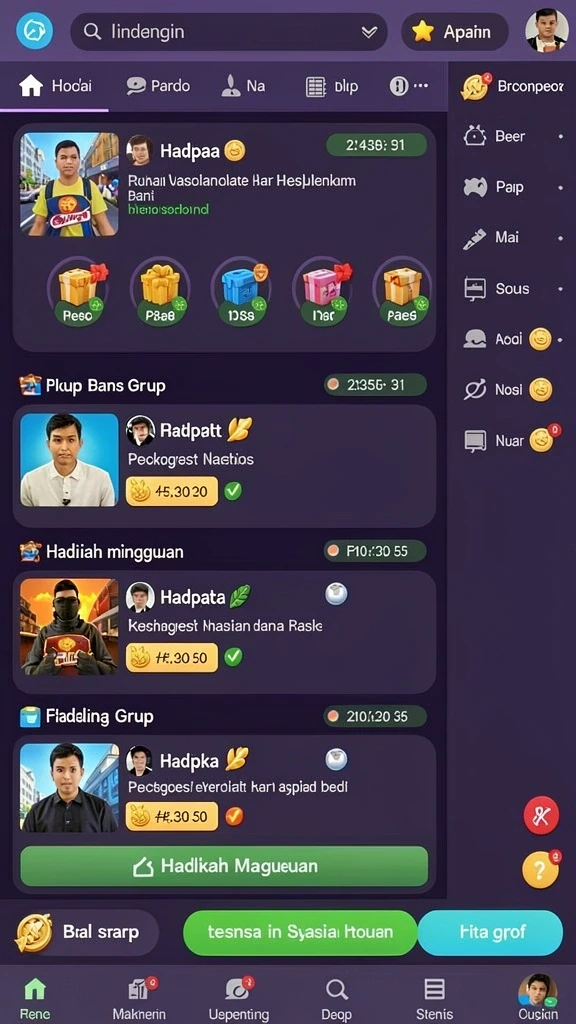 tegaltoto - Tampilan antarmuka utama TEGALTOTO yang menarik.